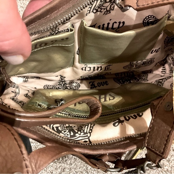 ❤️ Juicy Couture vintage RARE velvet shoulder bag tote purse, so cute, EUC - Picture 5 of 9